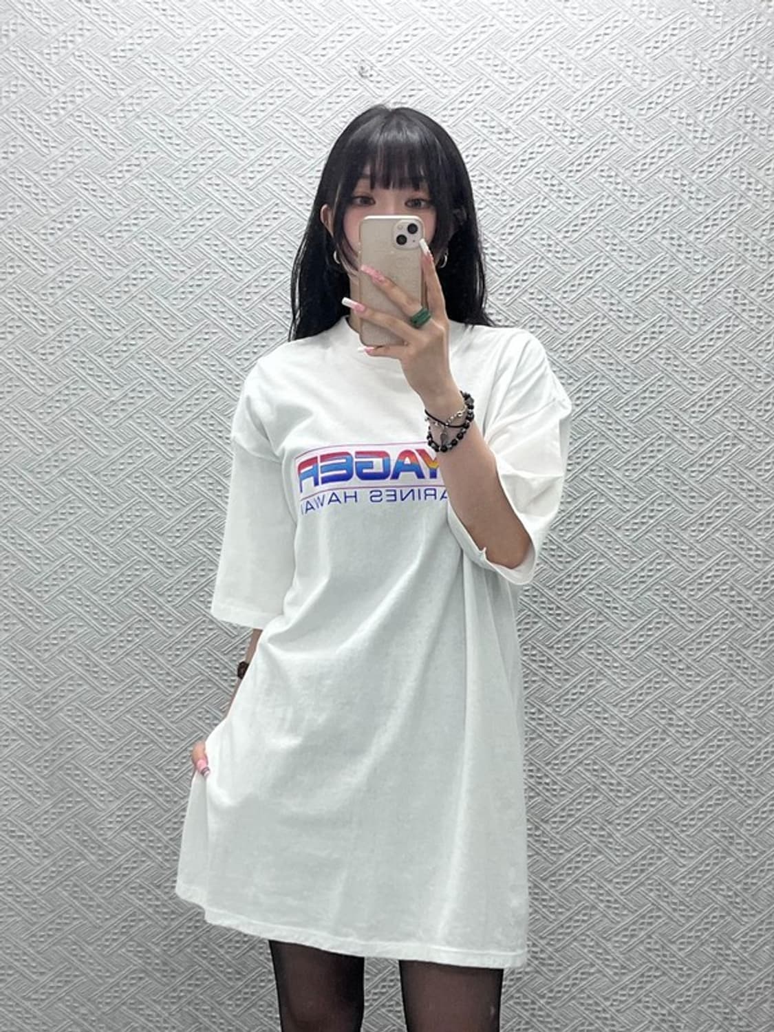 빈티지 USA 캐주얼 레인보우 레터링 로고 반팔티 XL C12338 상품이미지1