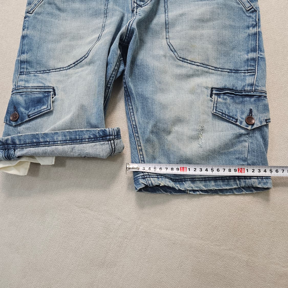 W32 타미힐피거 데님 카고 반바지 0330Y 상품이미지8