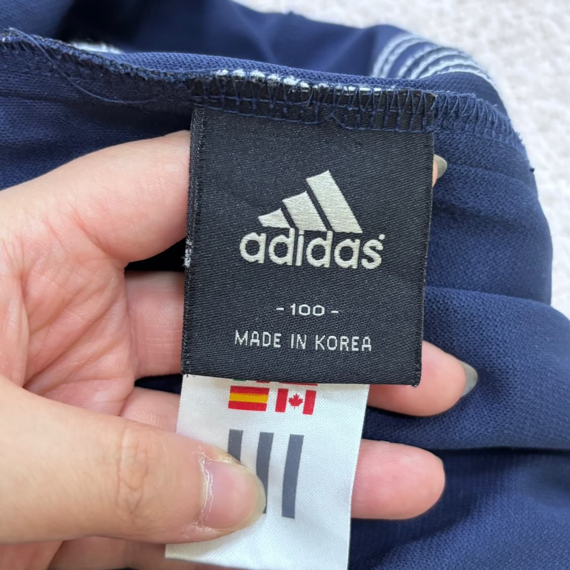 100 아디다스 남성 뒷면 지퍼 트레이닝 팬츠 0619E 상품이미지3