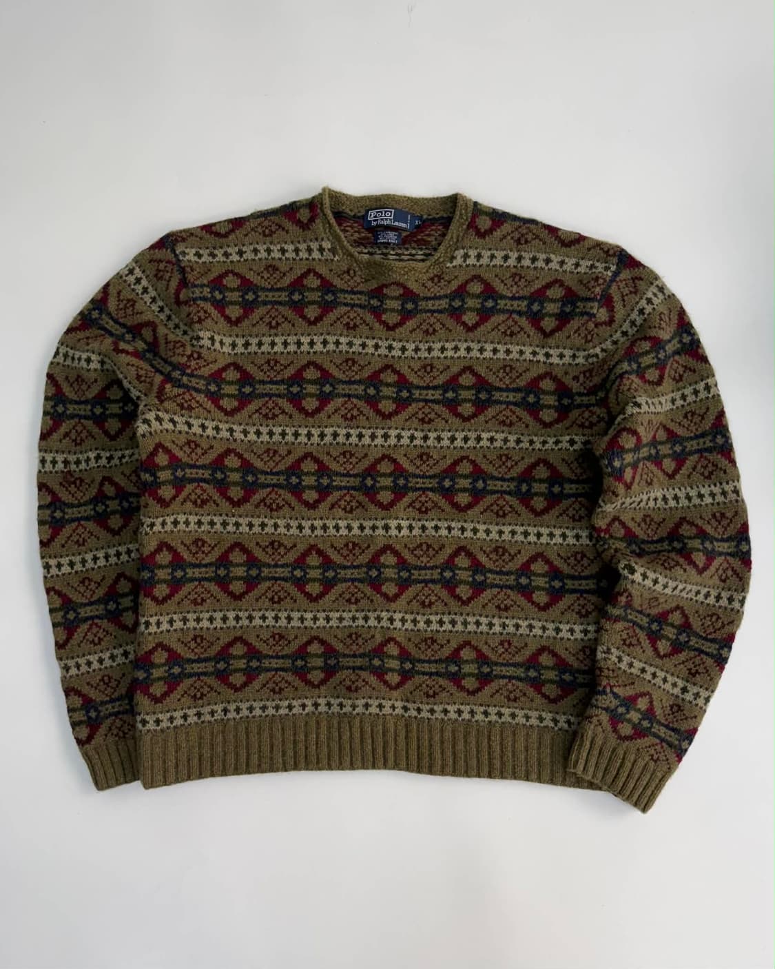 [XL] 폴로 랄프로렌 페어아일 울 핸드 니트 스웨터 상품이미지1