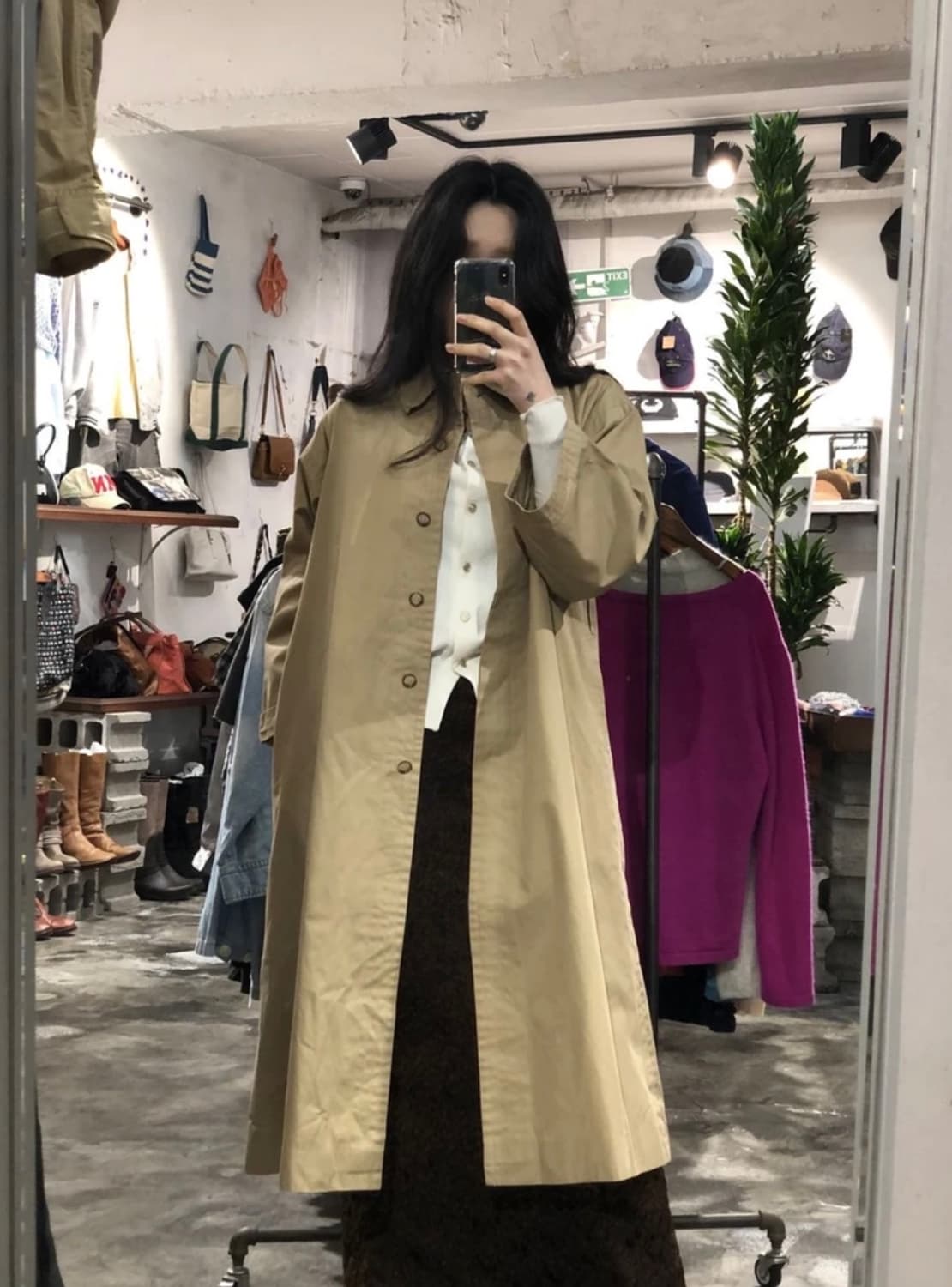 [1140]Yves Saint Laurent beige long coat 상품이미지2