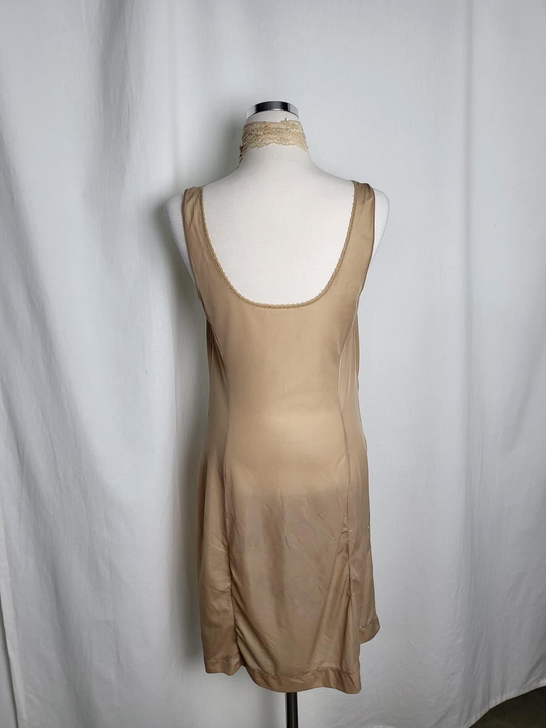 빈티지 노스탤지어 클래식 레이스 롱 슬립 상품이미지3