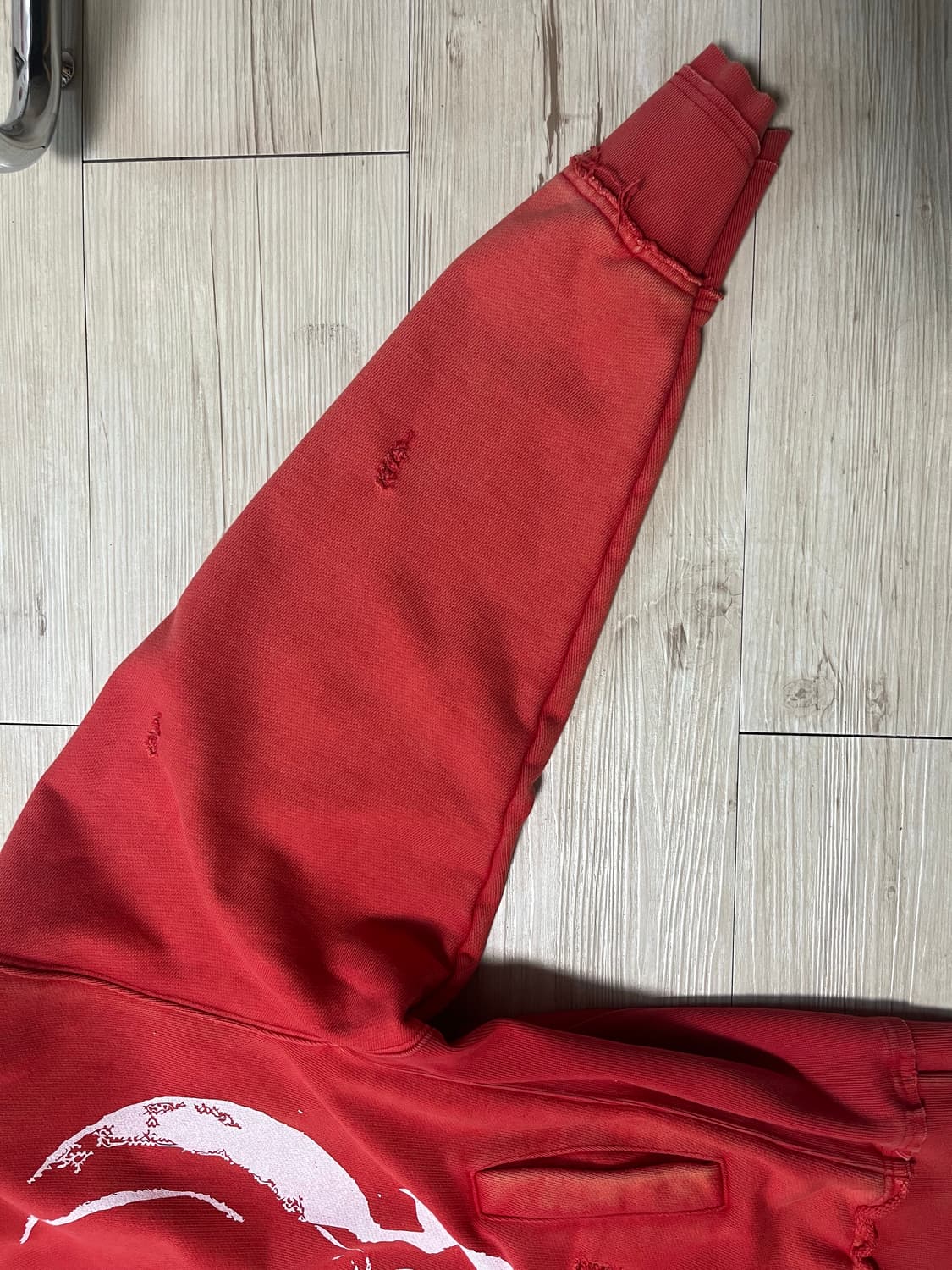 떠그클럽 사탄 후드 2사이즈 레드 화이트 상품이미지6