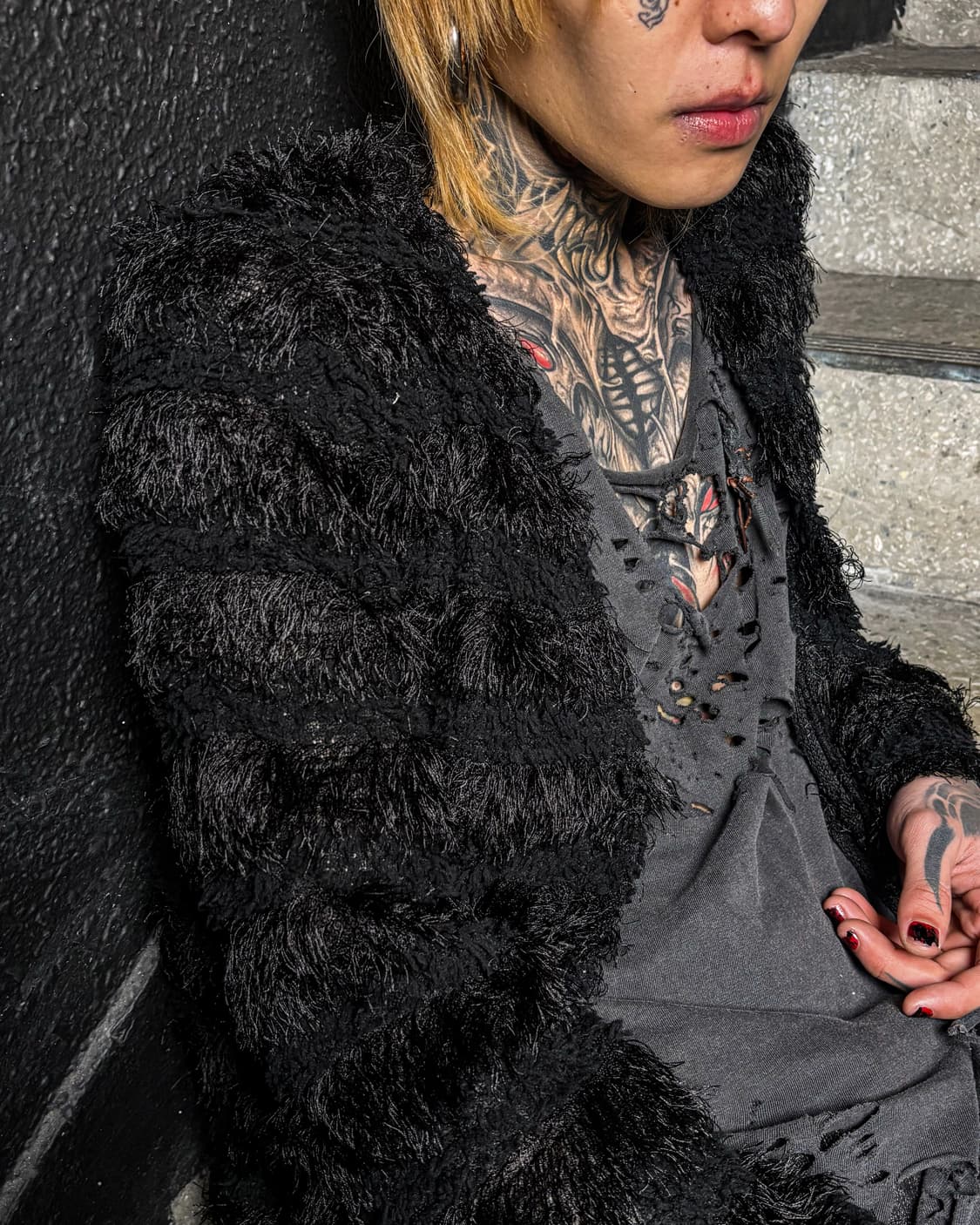 ALBUM – Shaggy Texture Long Cardigan 상품이미지2