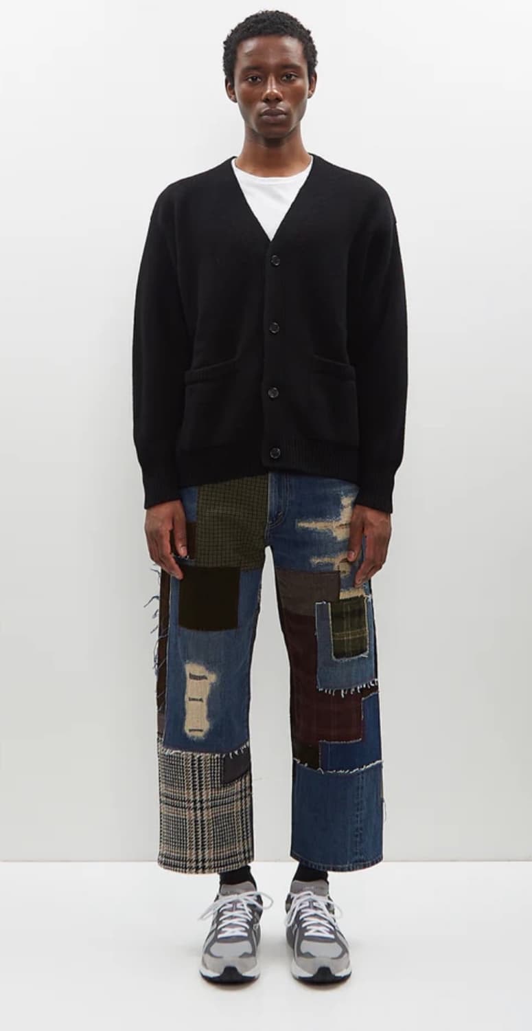 준야와타나베맨 24aw 패치워크 데님 상품이미지3