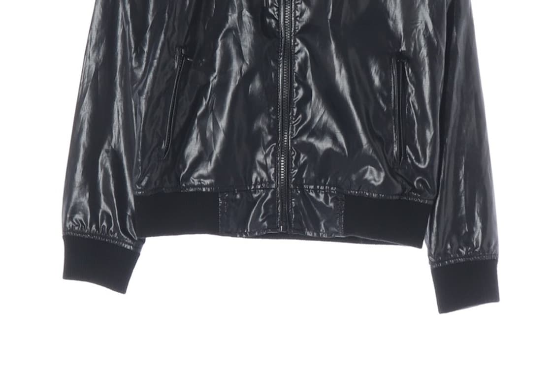 EDWIN 유광 블랙 후드 집업 자켓 S 상품이미지4