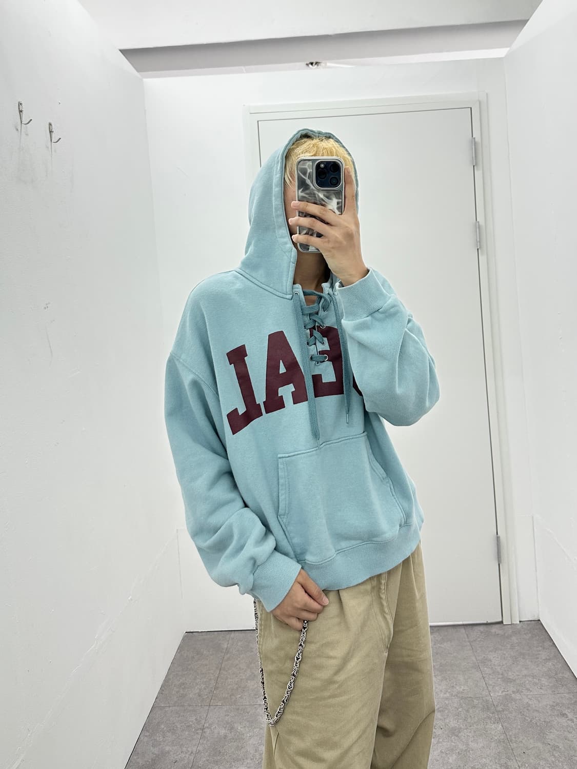 Evam Eva eyelet detail crop hood 상품이미지1