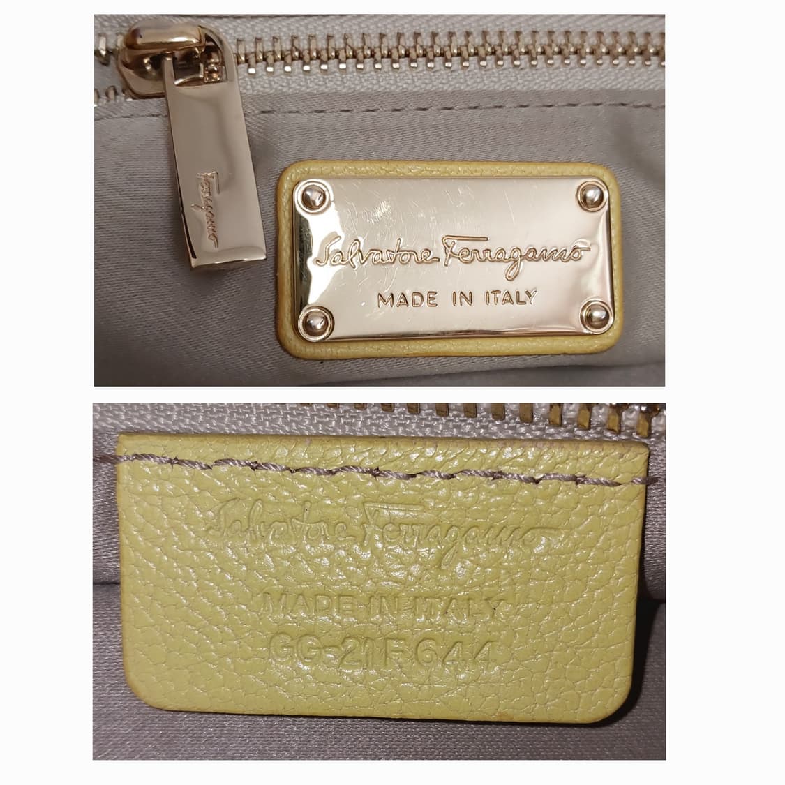 살바토레 페라가모 옐로우 미카 레더 토트 숄더백
(정품) 상품이미지10