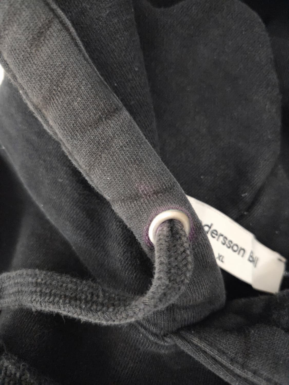 앤더슨밸 블랙 후드티셔츠_L 상품이미지5