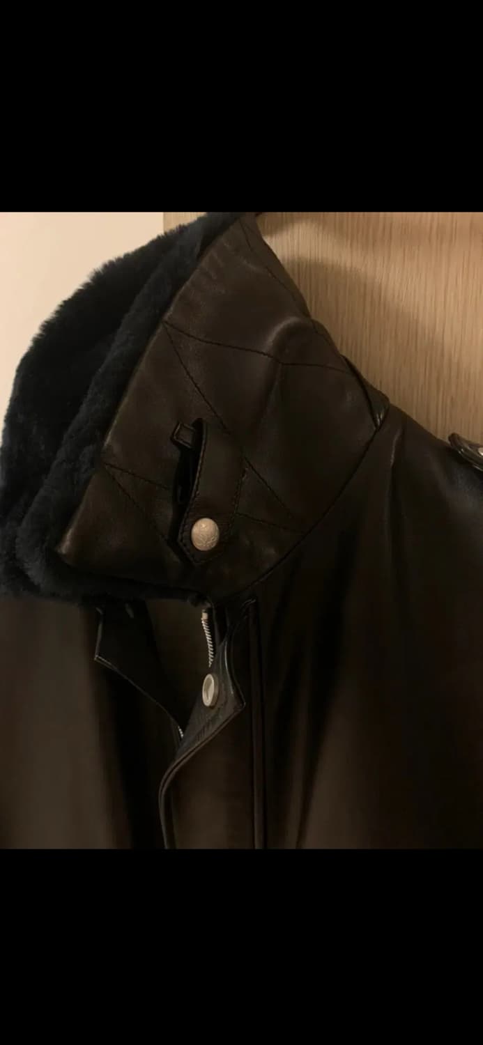 LOEWE AVIATOR REAL FUR A2 LEATHER JACKET 상품이미지4