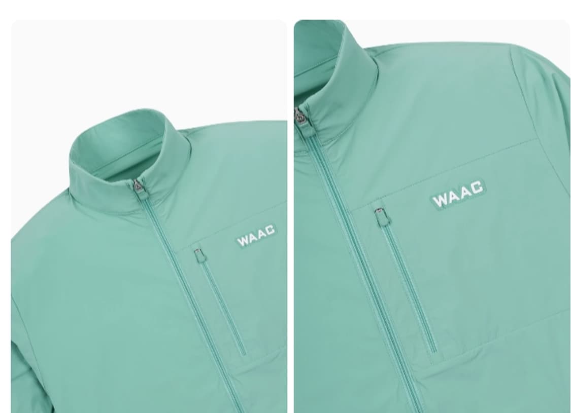 [정품/L] 왁(WAAC) 남성 로고 포인트 경량 바람막이 자켓 상품이미지3