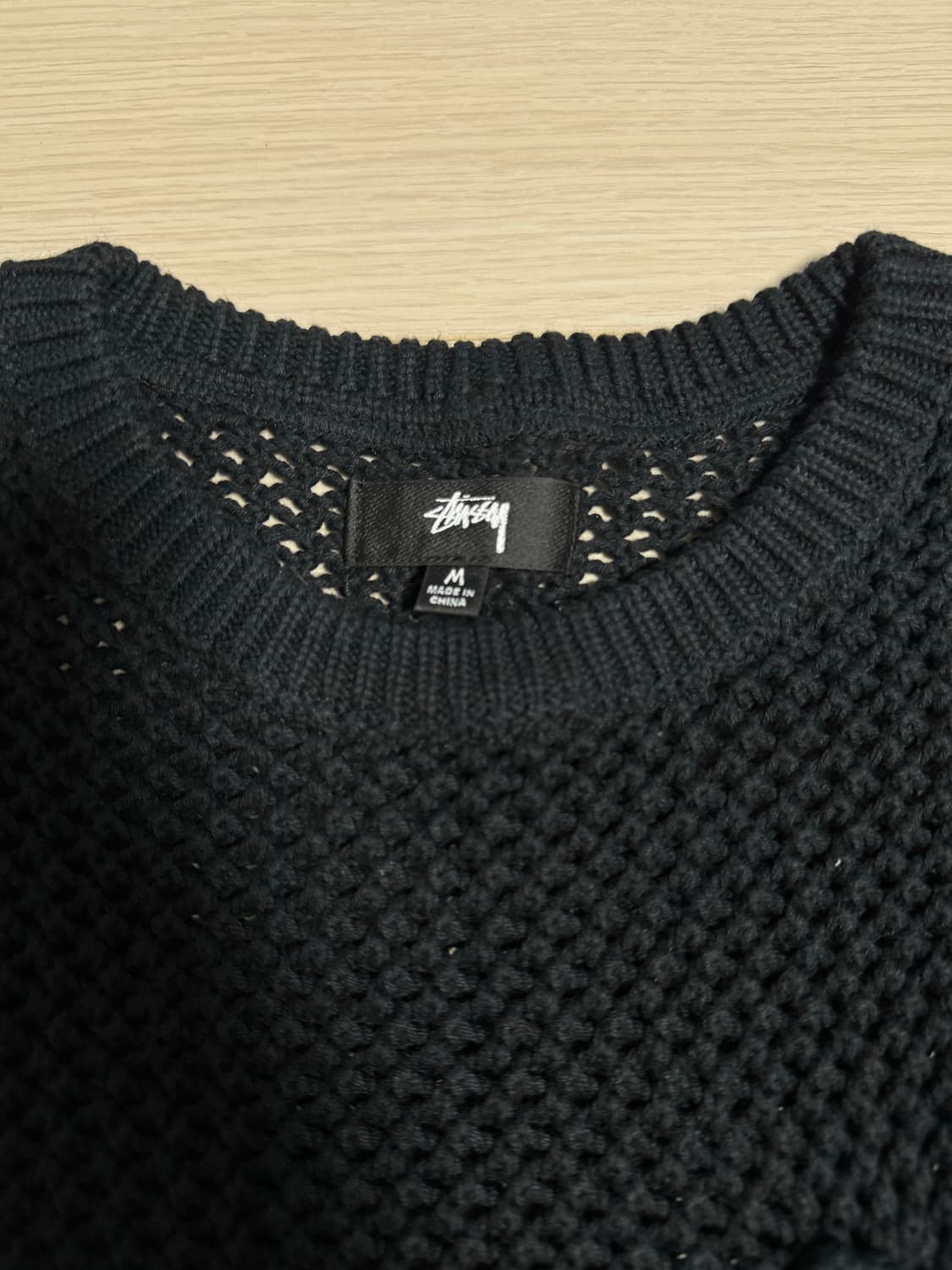 스투시 반팔니트 블랙 상품이미지2