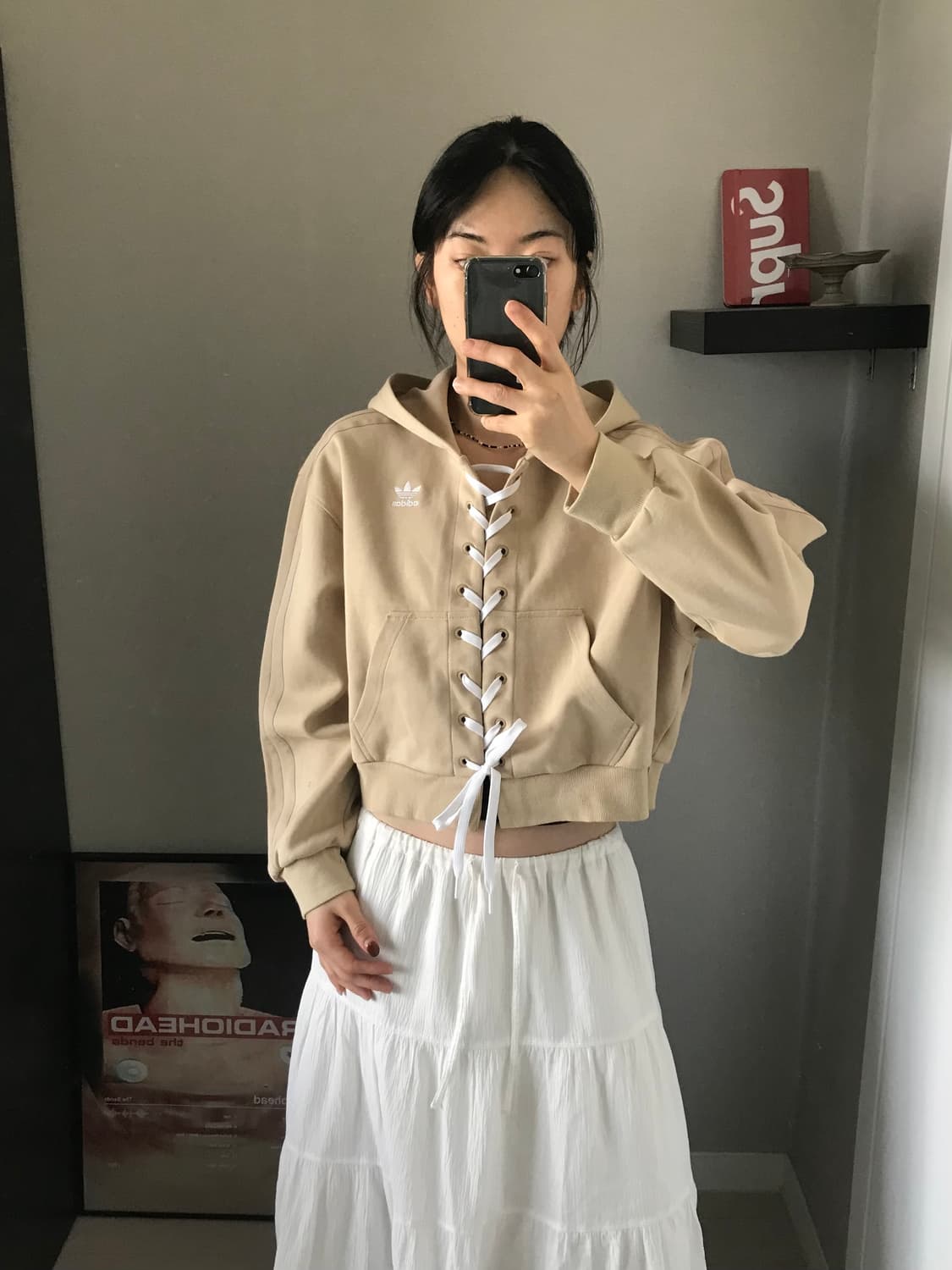 아디다스 올웨이즈 오리지널 레이스드 후드티 상품이미지4