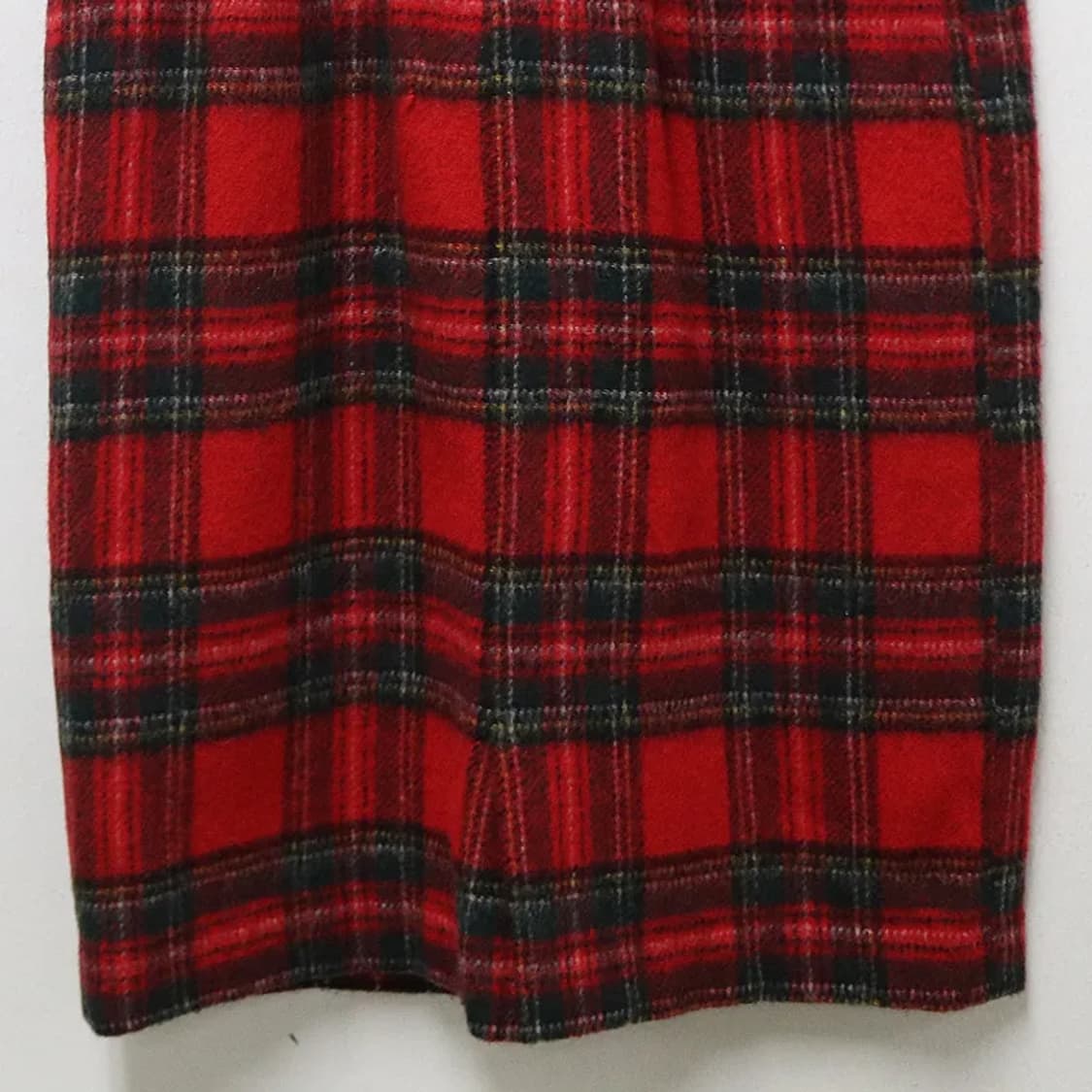 레드 체크 울 혼방 미디스커트 61143 상품이미지6