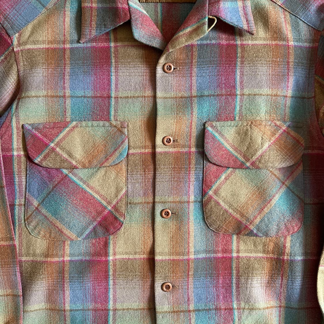 70’s Pendleton usa plaid board shirts 상품이미지4