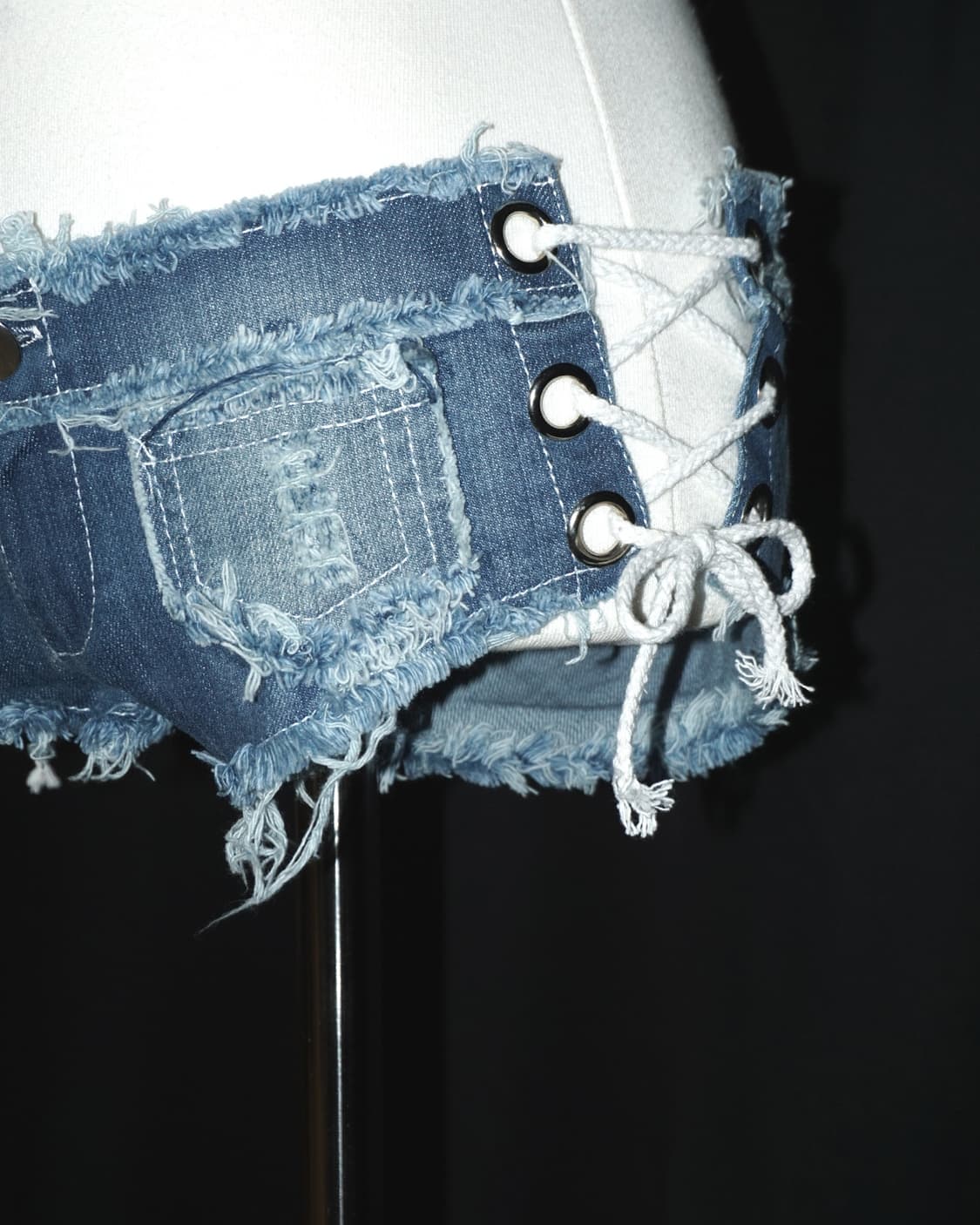 side lace denim  상품이미지3