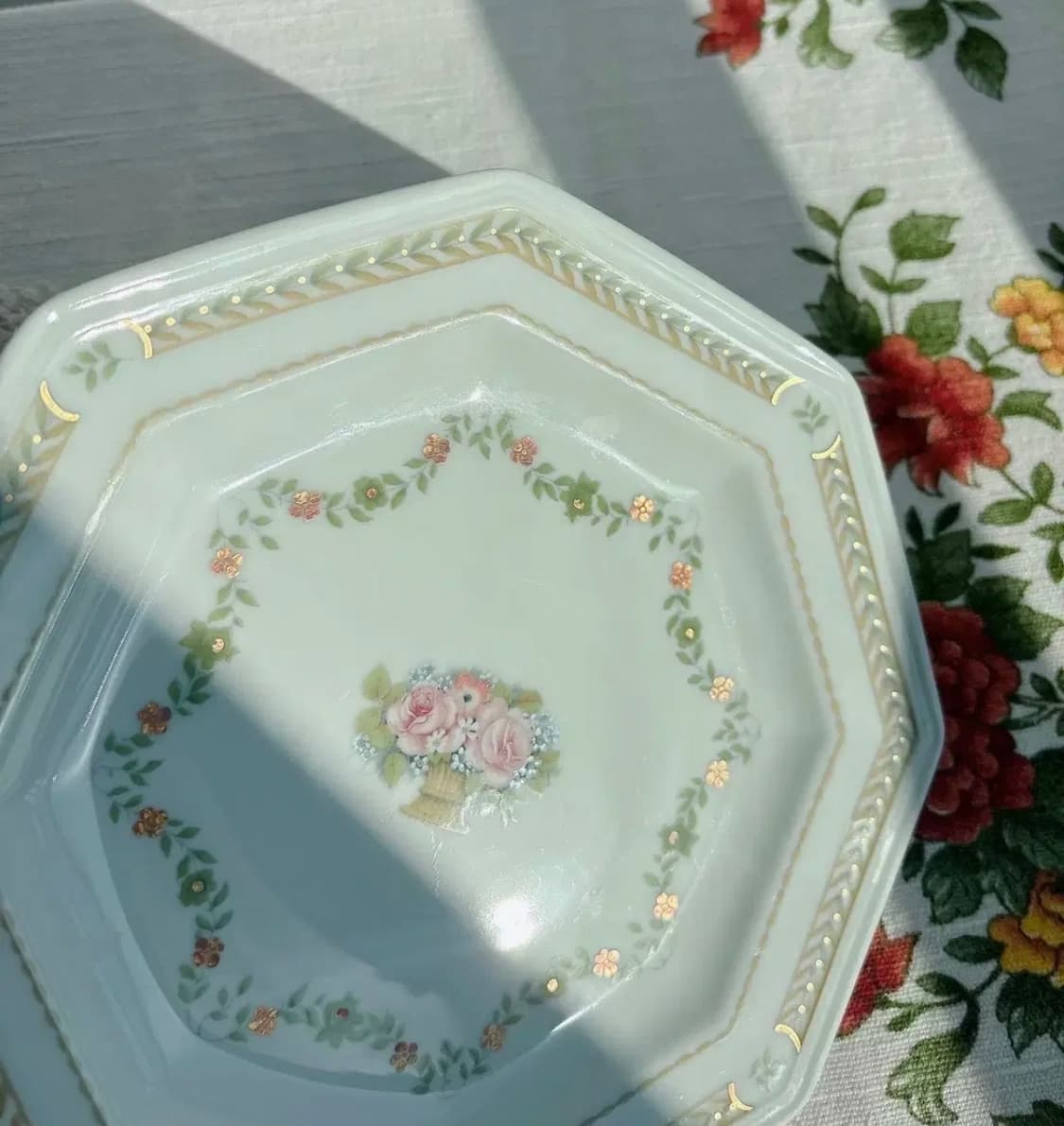 [레어]빌레로이앤보흐 갈로 레오나르도 꽃바구니 샐럿 접시 상품이미지3