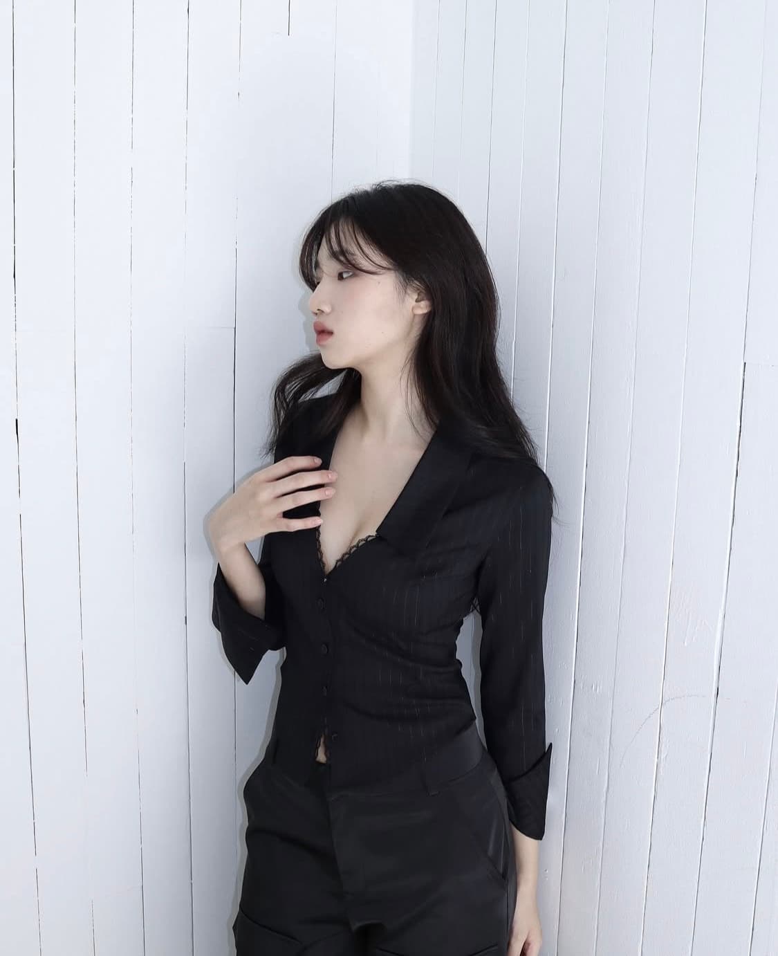 새상품,택o) 클라따 lace princess shirt xs사이즈 상품이미지2