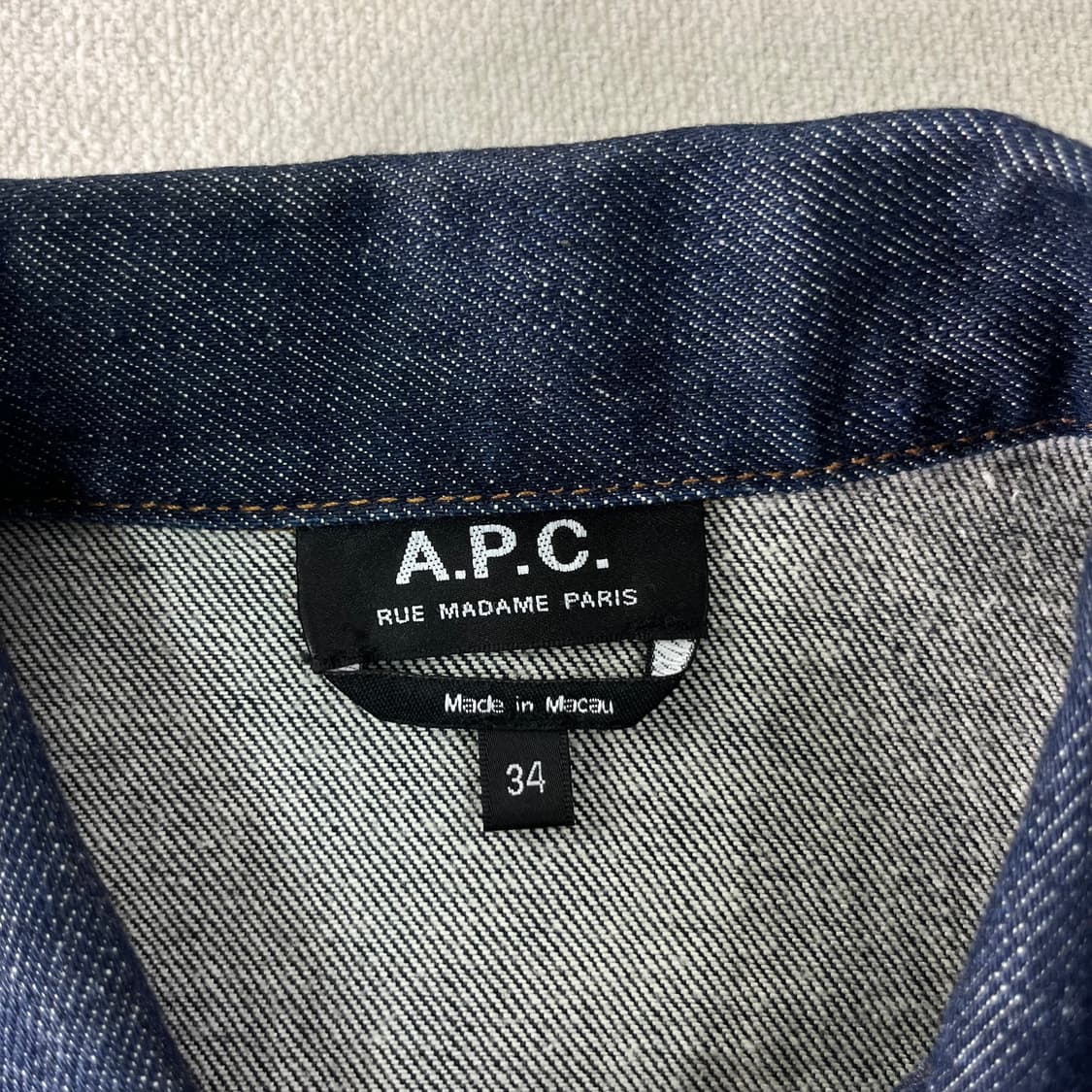 W 95 A.P.C 아페쎄 인디고 데님 자켓 상품이미지3