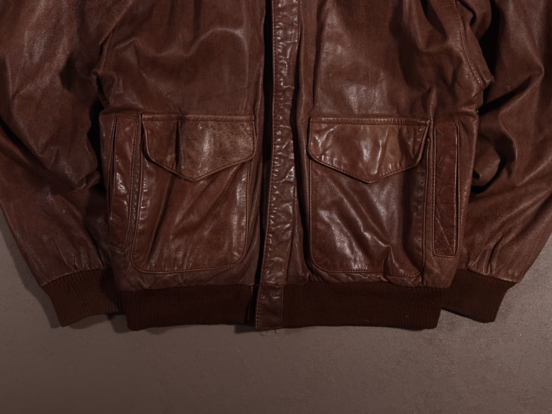 90s WV 아웃피터스 레더 플라이트 자켓 상품이미지3