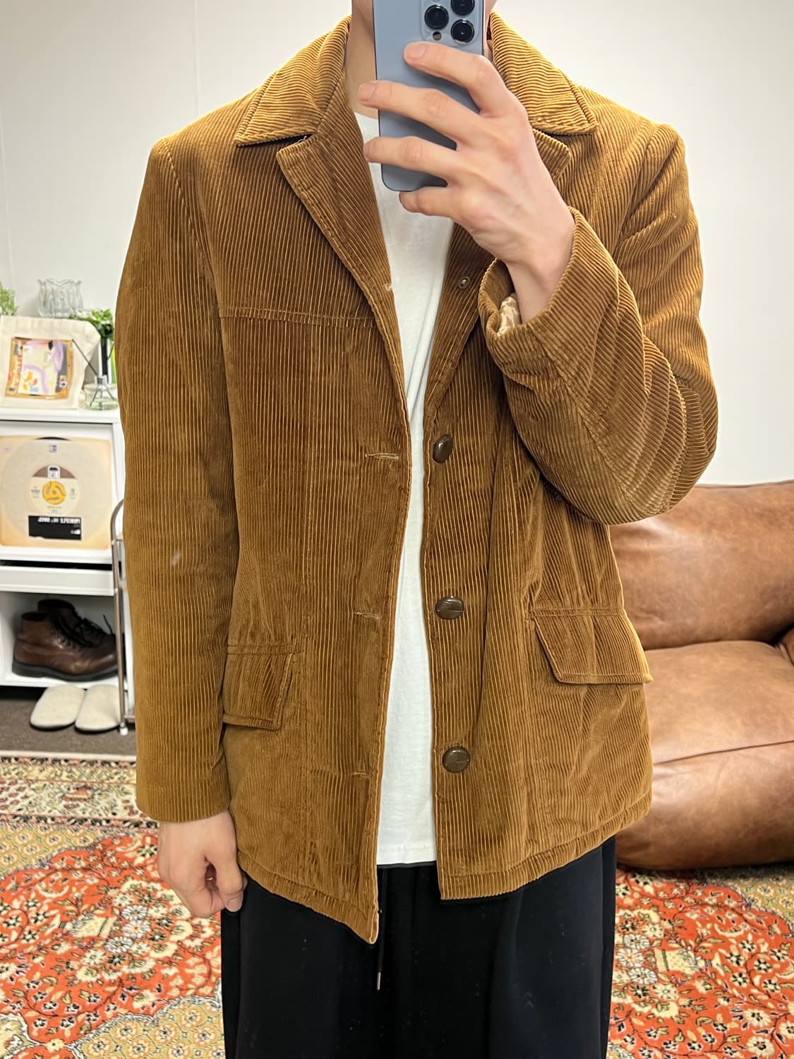 [40] FINGERHUT 코듀로이 빈티지 카멜 자켓 상품이미지4