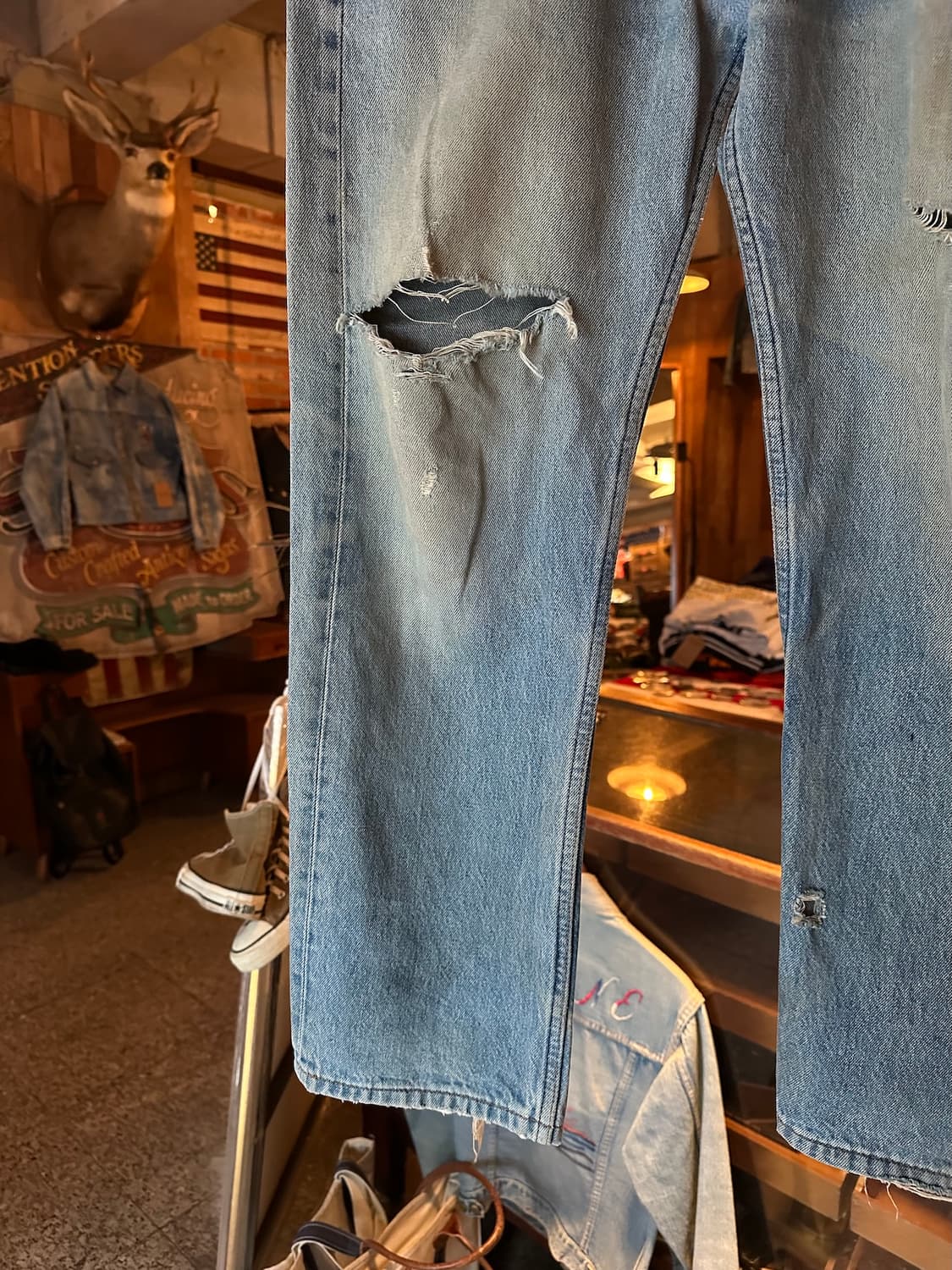 90s USA 빈티지 리바이스 501xx 0000 데님 팬츠 상품이미지4