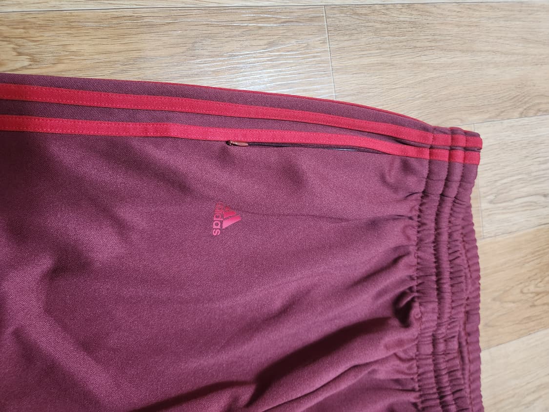 아디다스 삼선 트레이닝 바지 버건디 상품이미지3