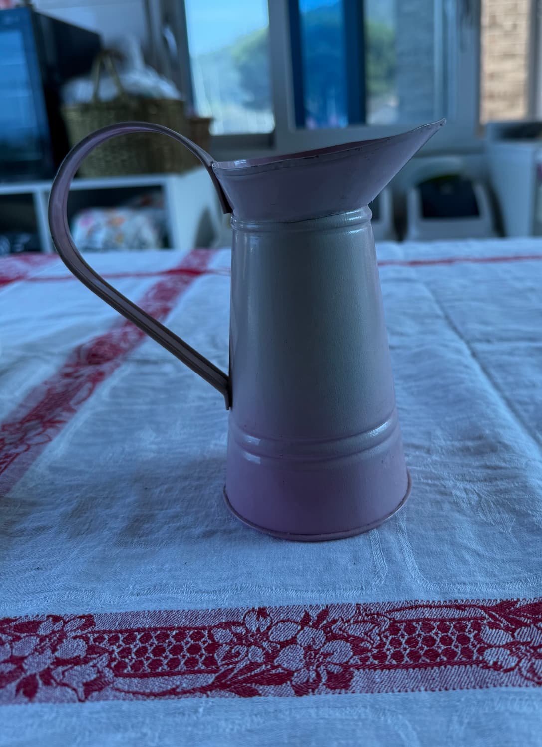 프랑스 빈티지 철제 주전자 / 화병 (핑크 컬러) 상품이미지6