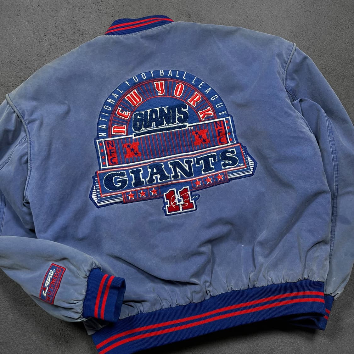 90's NUTMEG 뉴욕 자이언츠 올드스쿨 스타디움 자켓 상품이미지3