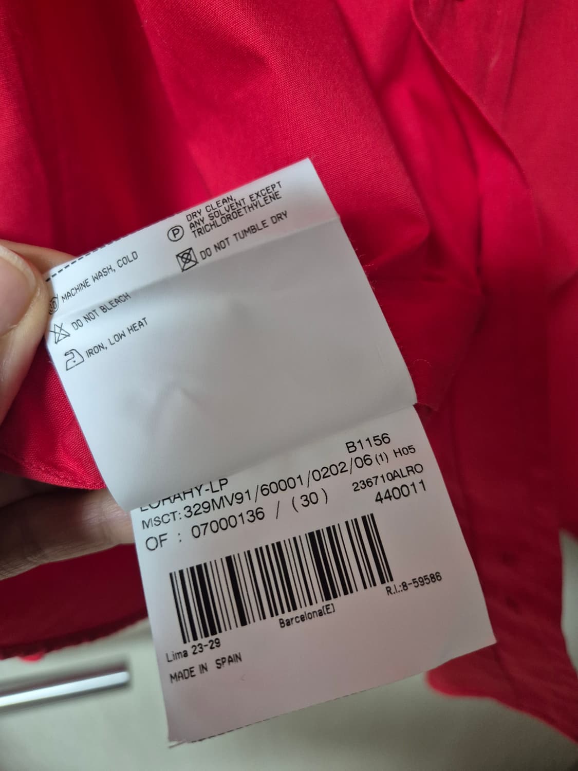 (정품) 버버리 레드 셔츠 체크라인 셔츠 남방 6  상품이미지9