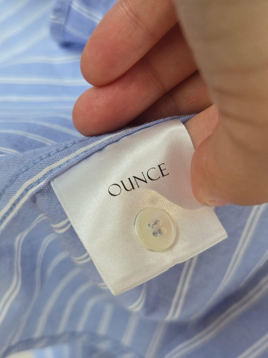 [무료배송]OUNCE 온스 F 여성 오버핏 박시 스트라이프 심플 셔츠 상품이미지10