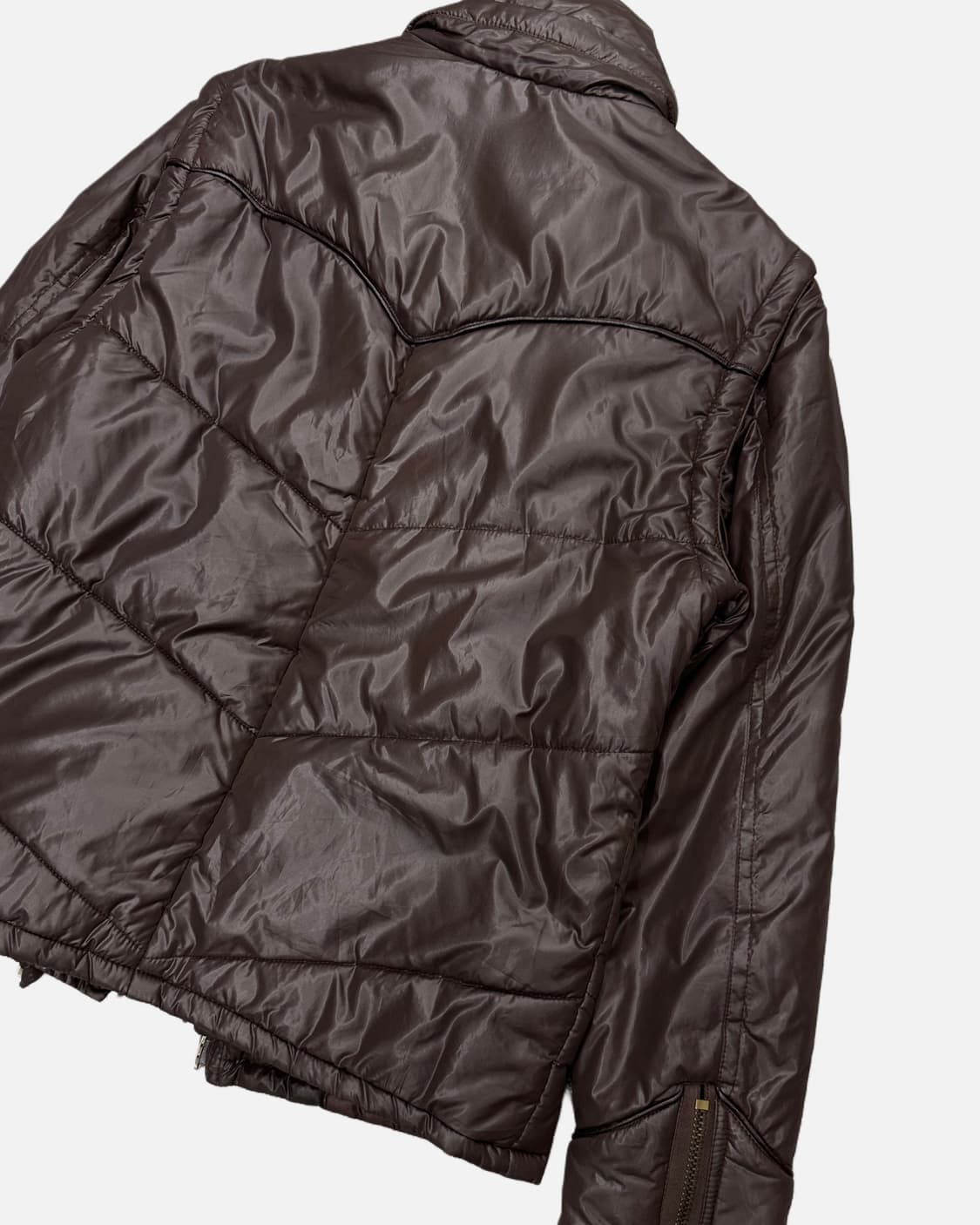 brown layered western paded jacket 상품이미지7