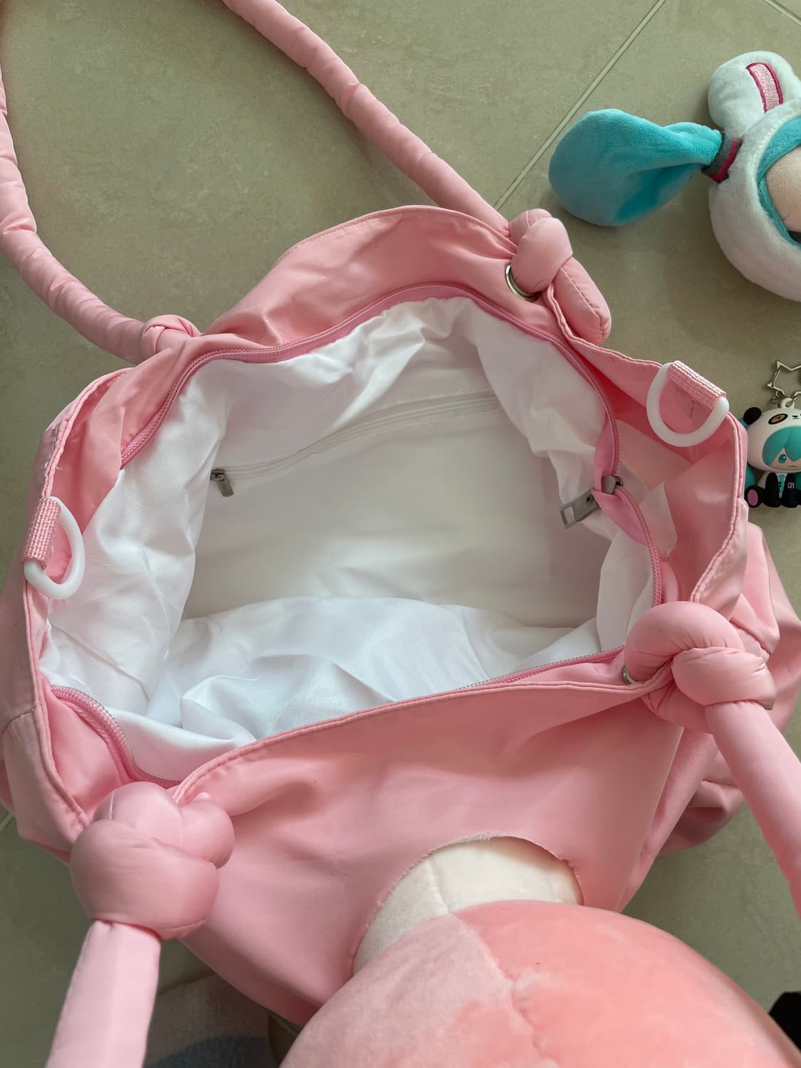 하츠네미쿠 인형 가방 + 키링 세트 상품이미지2