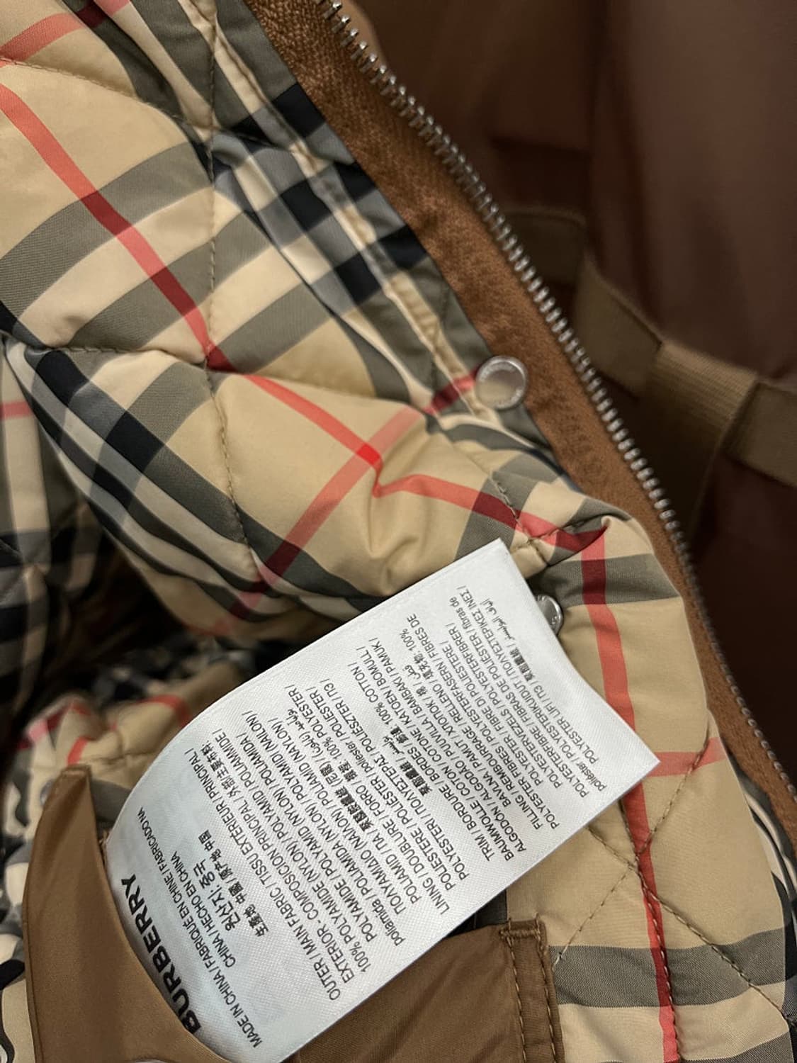 여) 버버리 신형 크롭 퀼팅자켓  상품이미지7