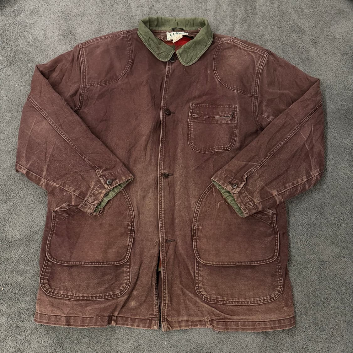 [ 정품 ] L.L.Bean 엘엘빈 빈티지 버건디 헌팅 자켓 상품이미지2