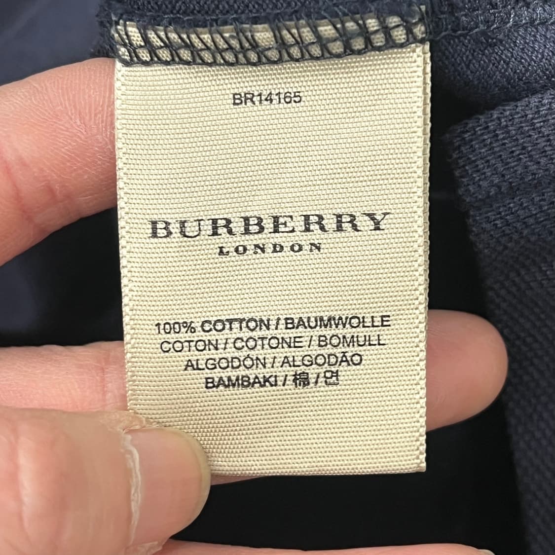 버버리 반팔카라티+명품감정서 s10655 상품이미지6