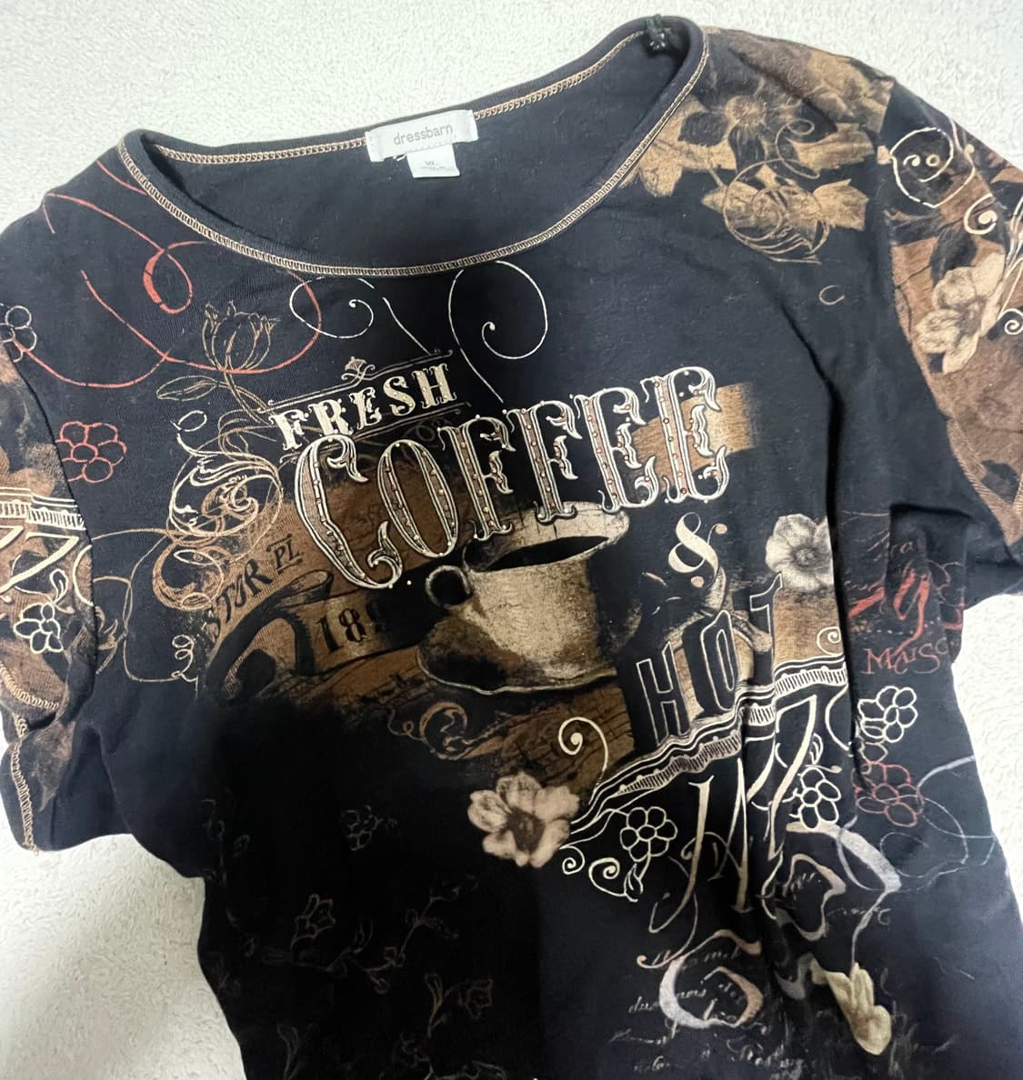 갸루 오리엔탈 큐빅 프린팅 반팔티 상품이미지2