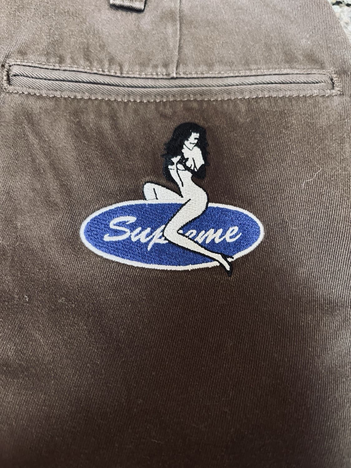 22FW 슈프림 핀업 치노 팬츠 브라운 상품이미지2