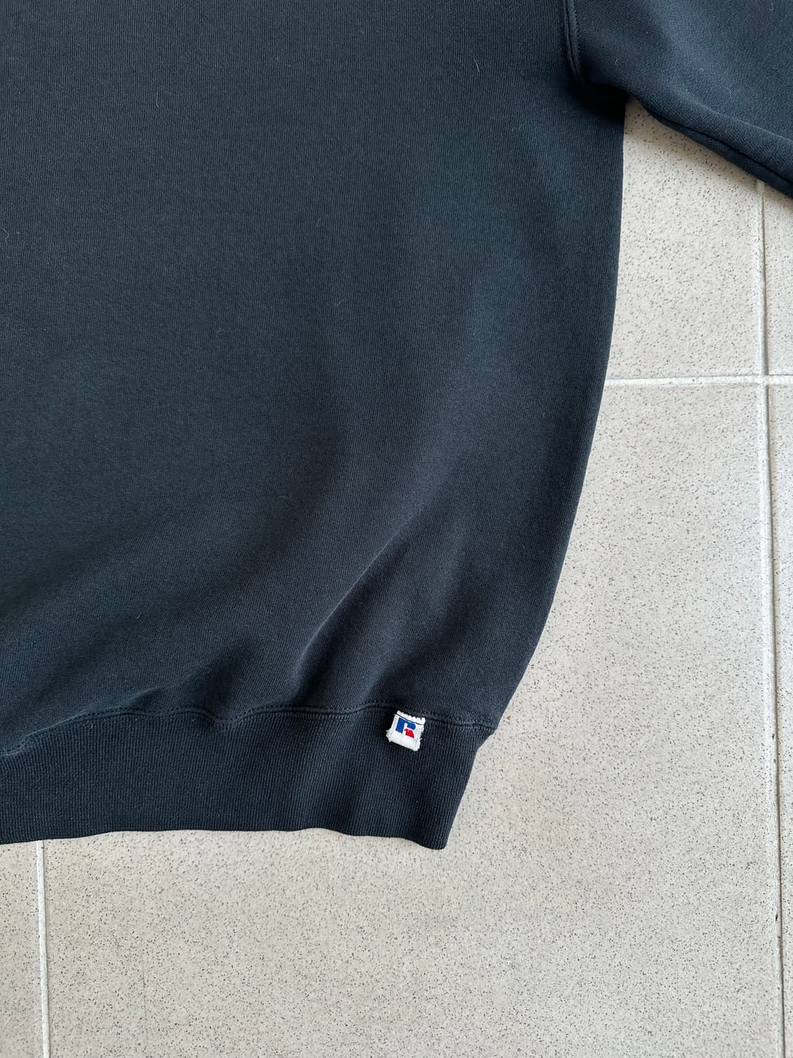 90s 빈티지 러셀 스웻셔츠 블랙 XXL USA 상품이미지3