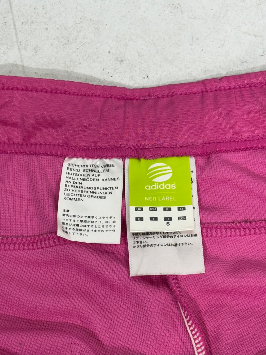 아디다스 핑크 와이드 화이트 삼선 트레이닝 팬츠 추리닝 바지 S  상품이미지7