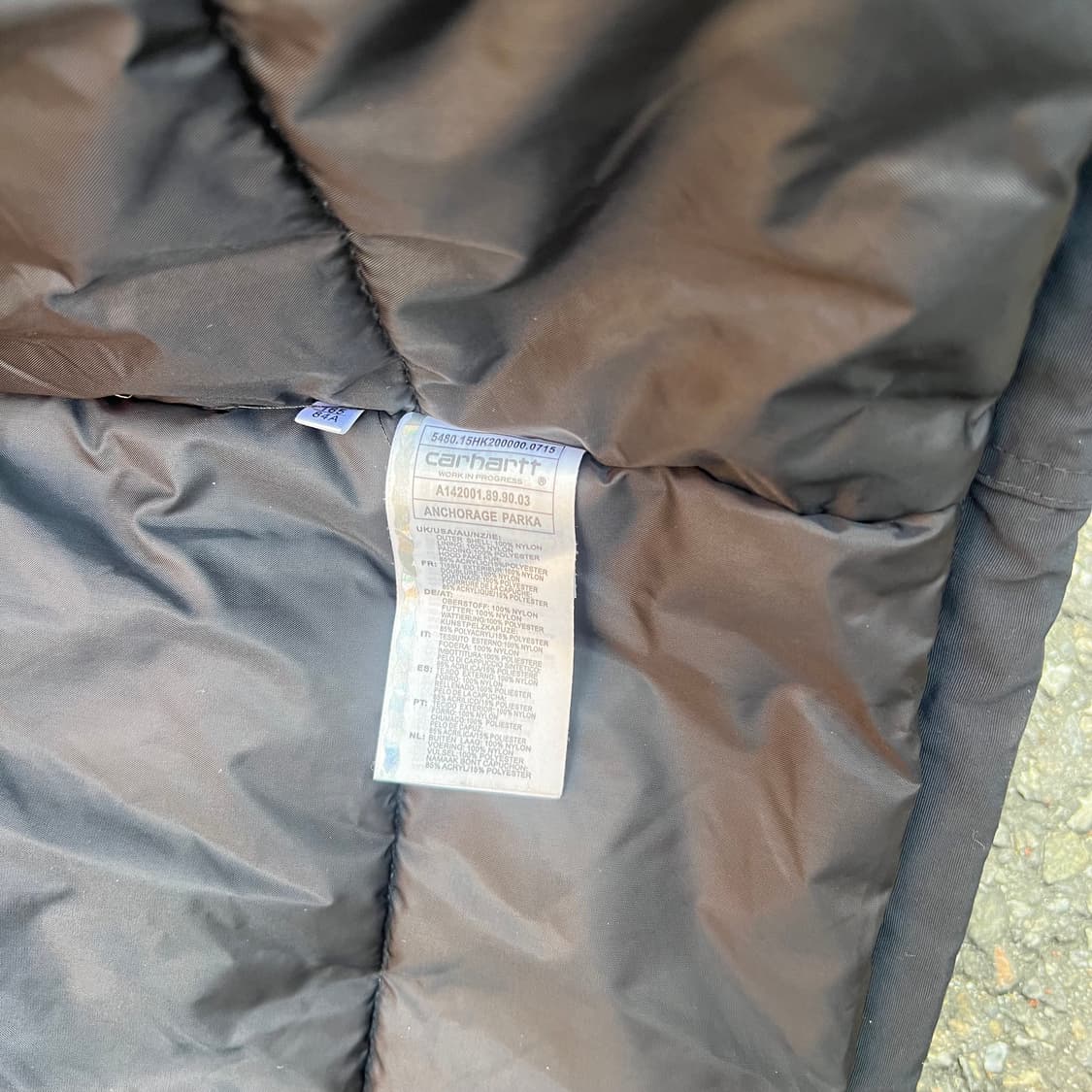 칼하트 블랙 후드 패딩 점퍼 상품이미지6