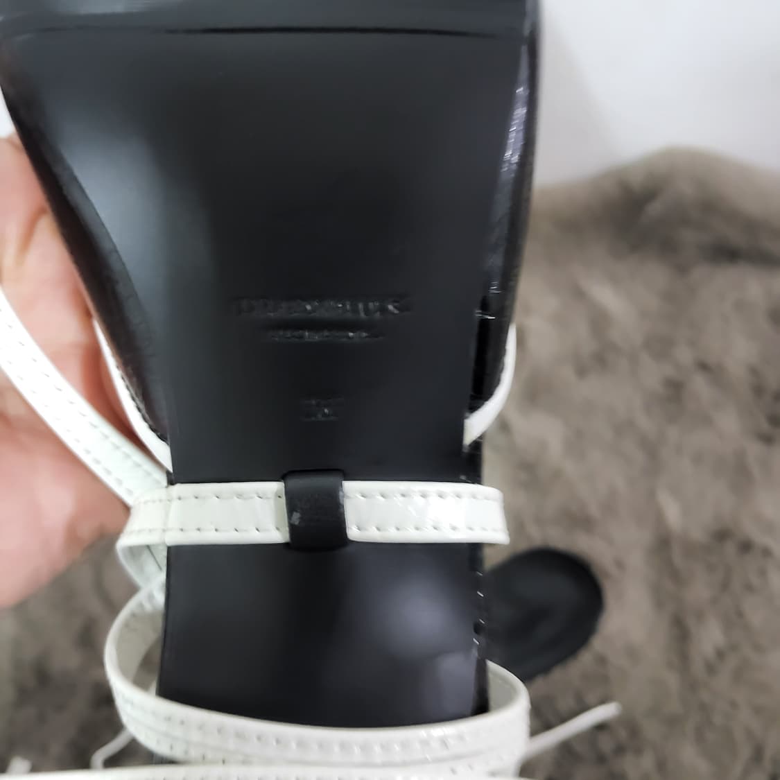 새상품 오르 orr 드레곤블루스 스트랩 펌프스 힐 스틸레토 36 230 상품이미지5