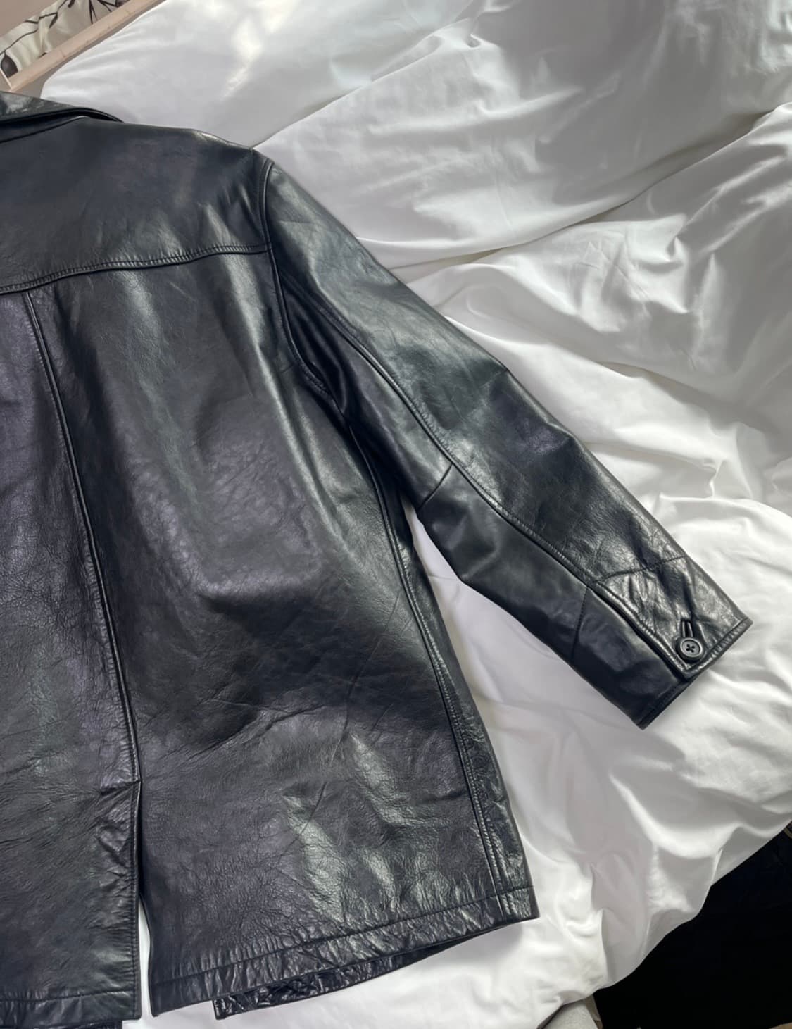 (구매) Old Gap Leather Car Coat / L 상품이미지2