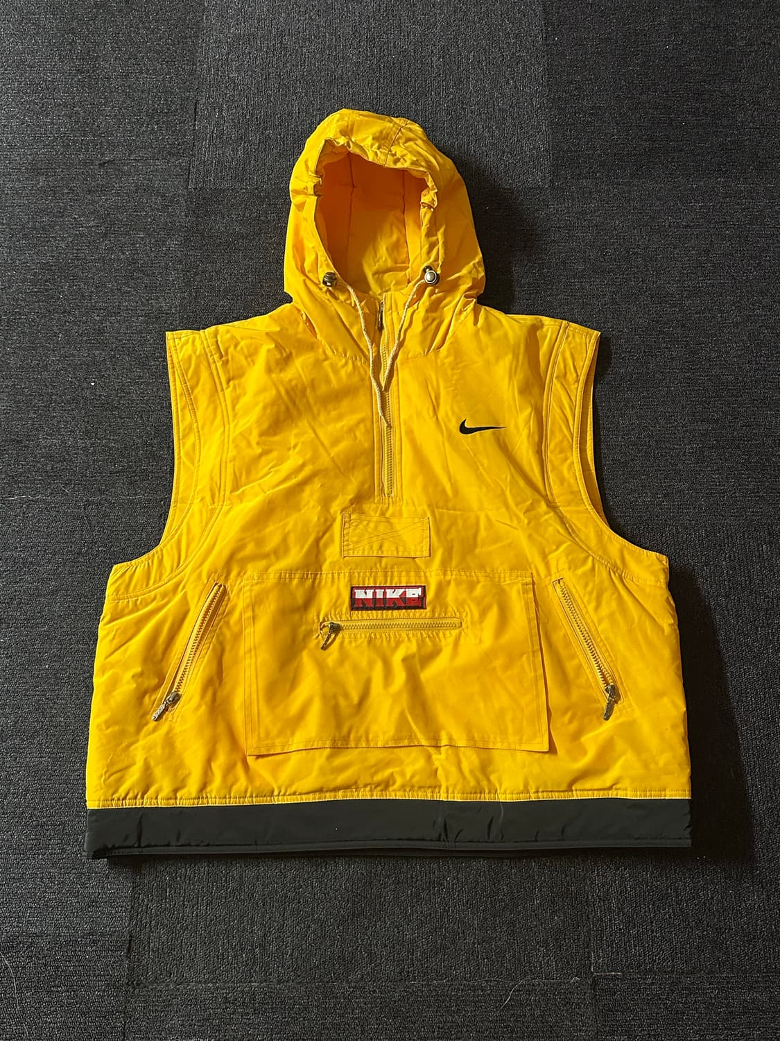 90s Nike  ski 스키 아노락 파커 베스트 XL  실버택 상품이미지1