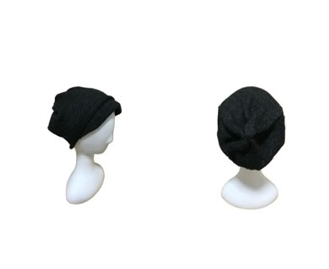 (반택포) Cap beanie 차콜 블랙 색상 상품이미지3