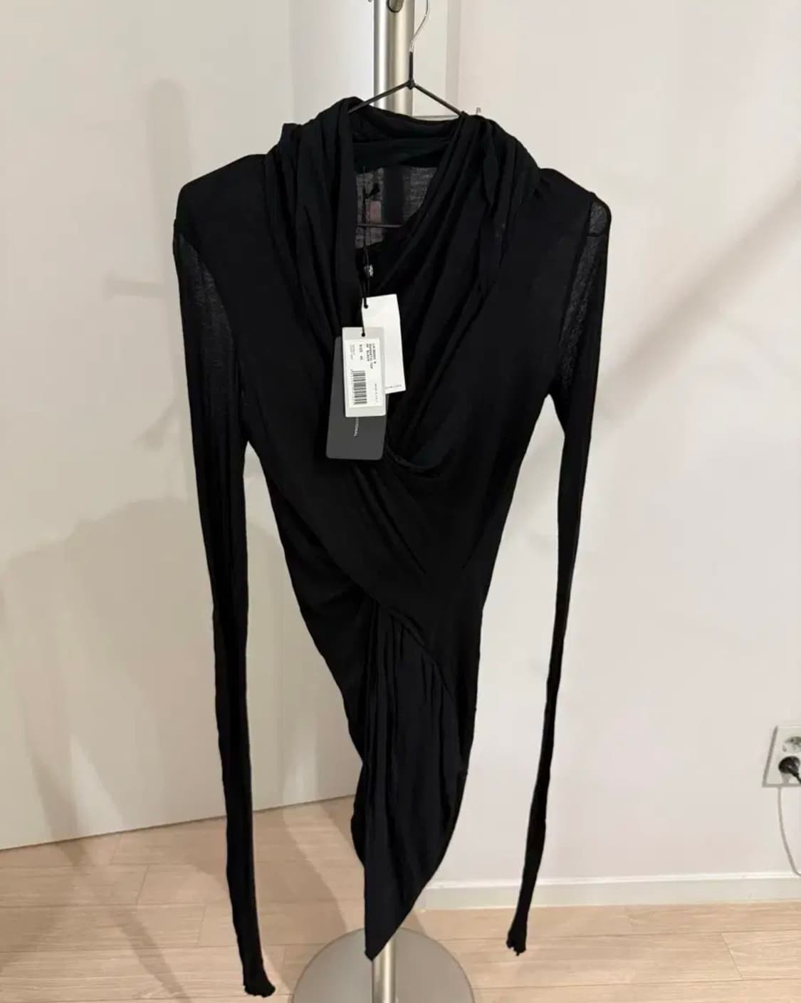 릭오웬스 드레이프 티셔츠 40 블랙 상품이미지1