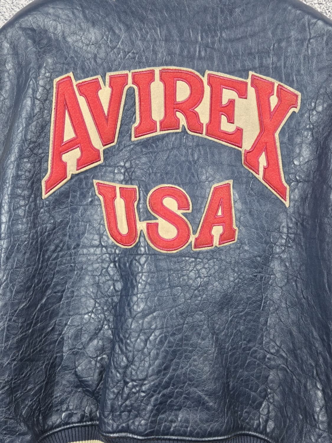 아비렉스 NEWARK BEARS 가죽 바시티 자켓 ( M )/ 10016 상품이미지7