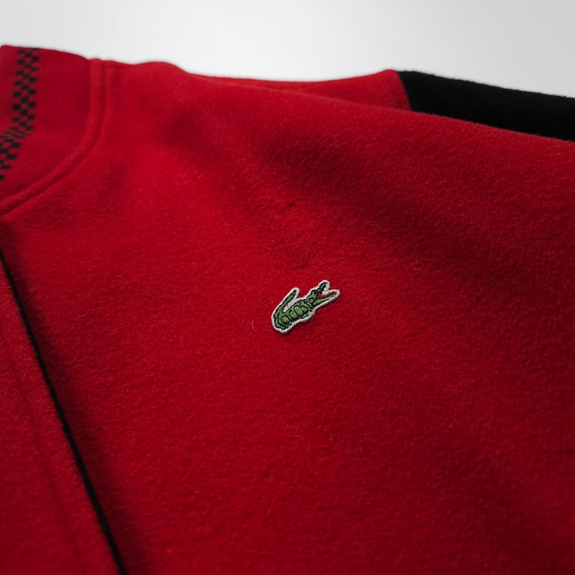 00s 라코스테 아카이브 자수로고 배색 울 자켓 (L) 상품이미지3