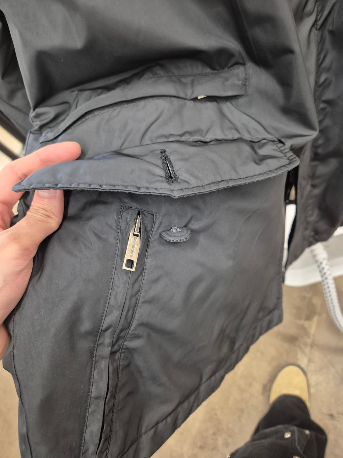 버버리 블랙 체크 안감 코트 L 상품이미지9