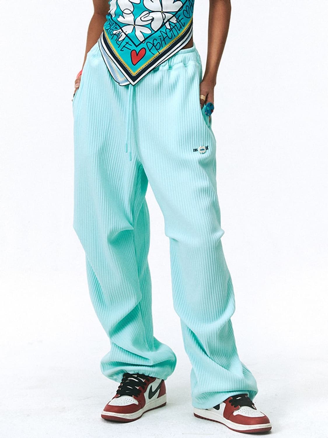 에즈이프캘리 CALIE PLEATS PANTS MINT 상품이미지1